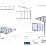 3D-Modellierung, Terrassenüberdachung, Glas-Metall